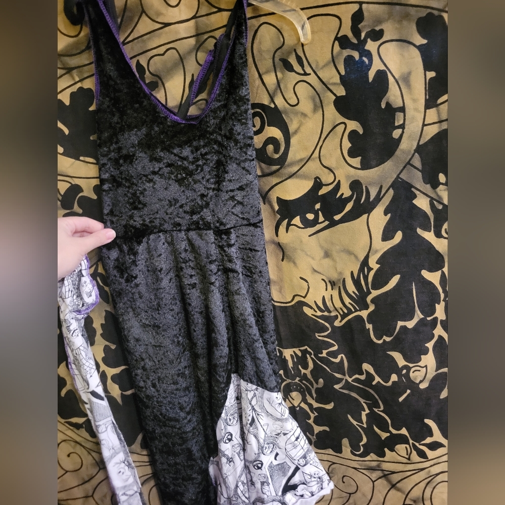 Girls velvet nightmare before Christmas dress one size